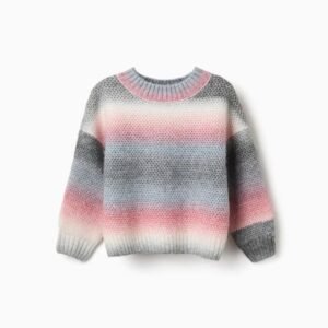 Jersey Punto Grueso Efecto Degradado Multicolor Zippy
