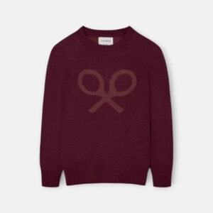 Jersey Kids Raqueta Media Burdeos Silbon