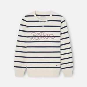 Sudadera Kids Raya Fina Stitching Azul Marino Silbon