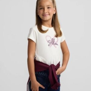 Camiseta Girl Raqueta Crudo Silbon