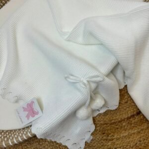Toquilla Links Calados Lazo Con Pompon