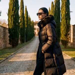 Parka Combinada Acolchada 3/4 Arggido